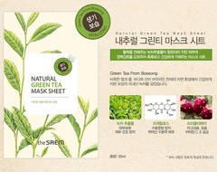 Маска тканевая с экстрактом зеленого чая The Saem Natural Green Tea Mask Sheet