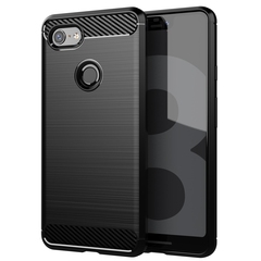 Чехол на Google Pixel 3 XL цвет Black (черный), серия Carbon от Caseport