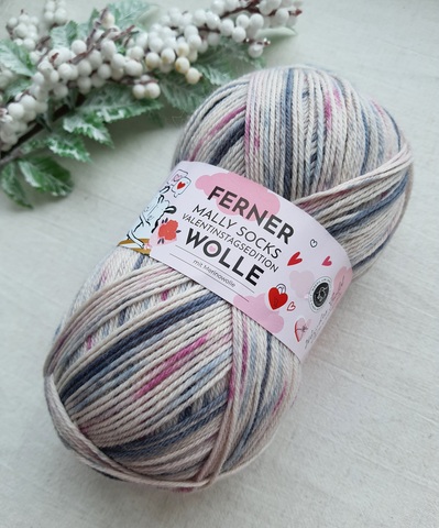 Ferner Wolle Mally Socks Valentinstagsedition 12