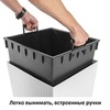 Кашпо для цветов Prosperplast Rato Square 91.5+37л, белый