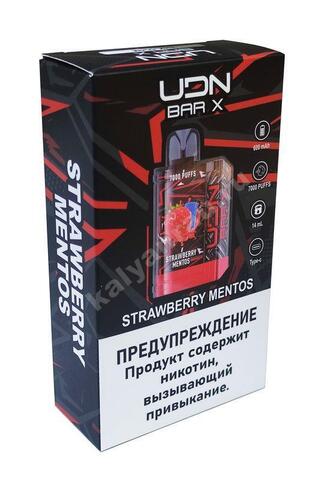 UDN Bar X Version 2 - Клубничный Ментос 7000 затяжек