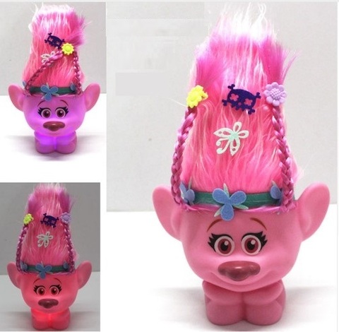 Тролли игрушка Розочка с подсветкой — Trolls toy Poopy Light