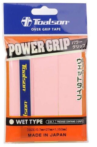 Намотки теннисные Toalson Power Grip 3P - pink
