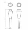 Cezares 45048 TIFFANY Зеркало со встроенной LED подстветкой, системой Антизапотевания, реверсивное 45048 Blu Petrolio, 98х4х90