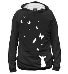 Толстовка "Чихуахуа и бабочки"