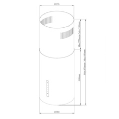 Вытяжка Korting KHA 39970 W Cylinder