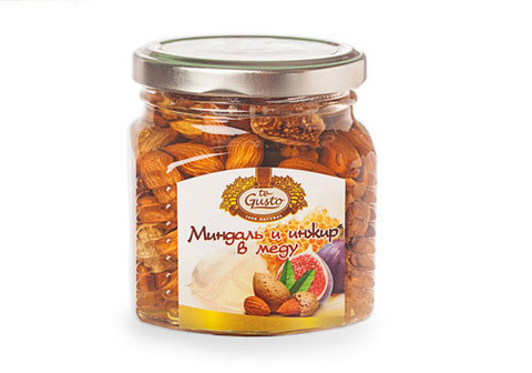 Миндаль и инжир в меду, 300г