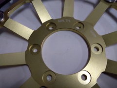 Диск тормозной передний золотой на Honda CBR XX Blackbird 1100 99-07, CB 1300 1284 01-02