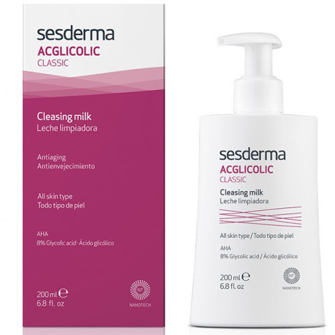 Sesderma ACGLICOLIC: Молочко очищающее с гликолевой кислотой для лица (CLASSIC Cleansing Milk)