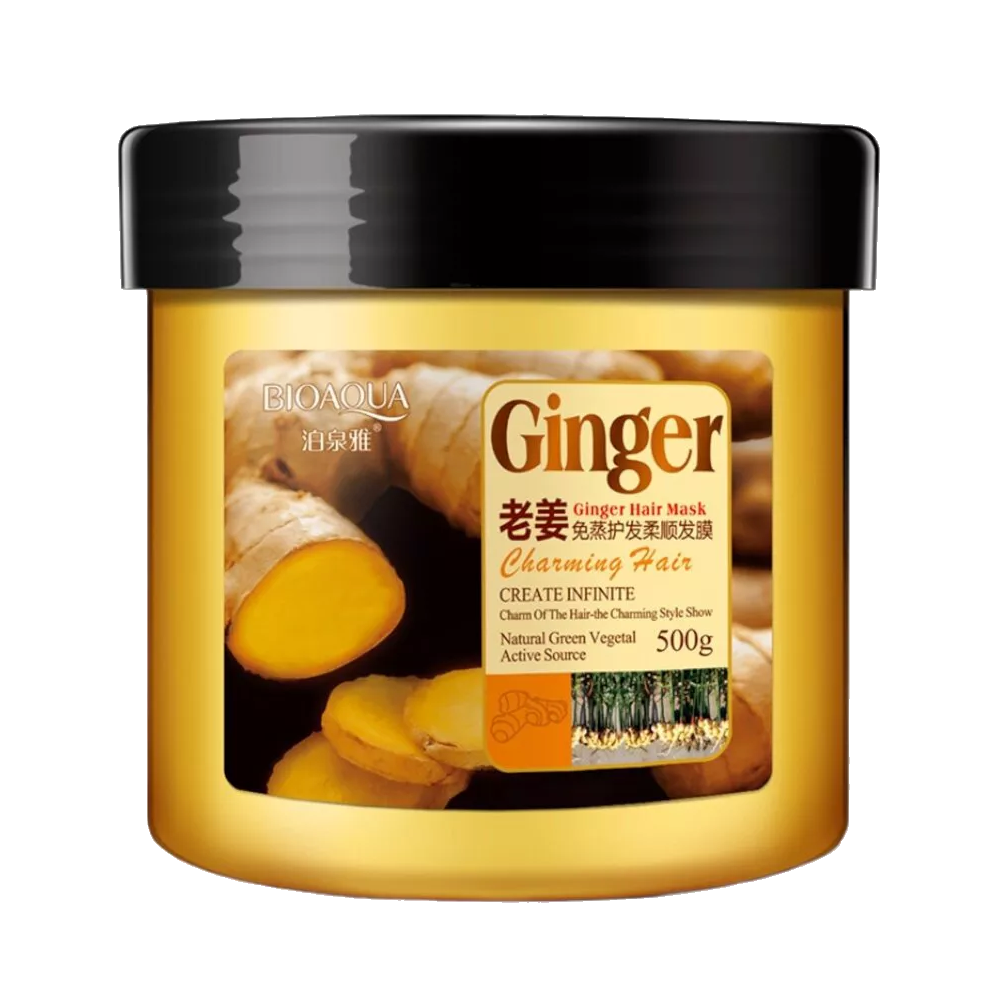 Укрепляющая маска для волос с экстрактом имбиря BioAqua Ginger Hair Mask