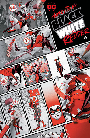 Harley Quinn Black White Redder #4 (Cover A)