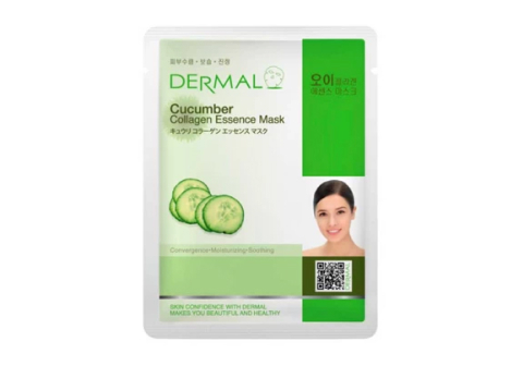 Маска для лица "Dermal" с коллагеном и экстрактом огурца, 23г