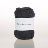 Пряжа Infinity Big Alpaca Wool 6081 иссиня черный