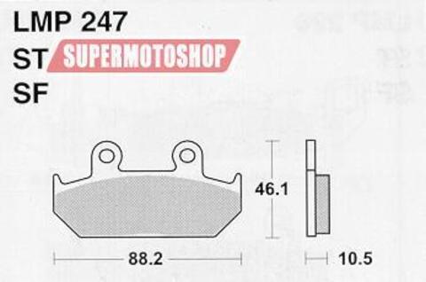 Тормозные колодки премиум класса AP RACING (BREMBO) AP-LMP247 SF