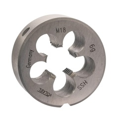 Плашка М18х2,5 DINEN22568 HSS 6g 45х18мм Volkel 27462