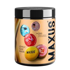 Точечные презервативы MAXUS 2000 Amazing Dots с железным кейсом - 15 шт. - 