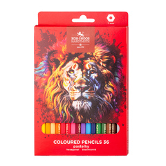 Карандаши цветные KOH-I-NOOR RED LION 3555, 36цв, картон.упак. с подвесом