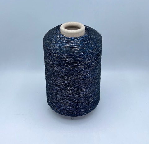 Linea Piu (пр.Италия) art-Image reflex, 4600м / 100 гр.80% вискоза, 20% люрекс, цвет-Черно-синий(605) арт.36580