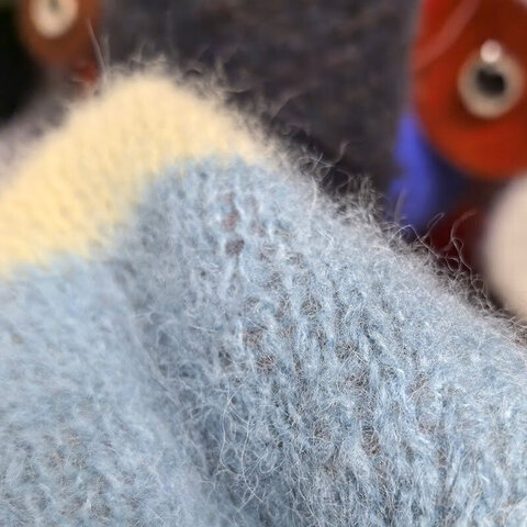 Вспушенная альпака c мериносом Filitaly Lab / WILD BRUSHED 270 серо-голубой