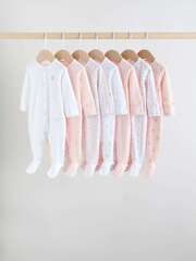 Комбинезон / Cлип для малышей Next H44-212, 7 шт., Белый, Розовый