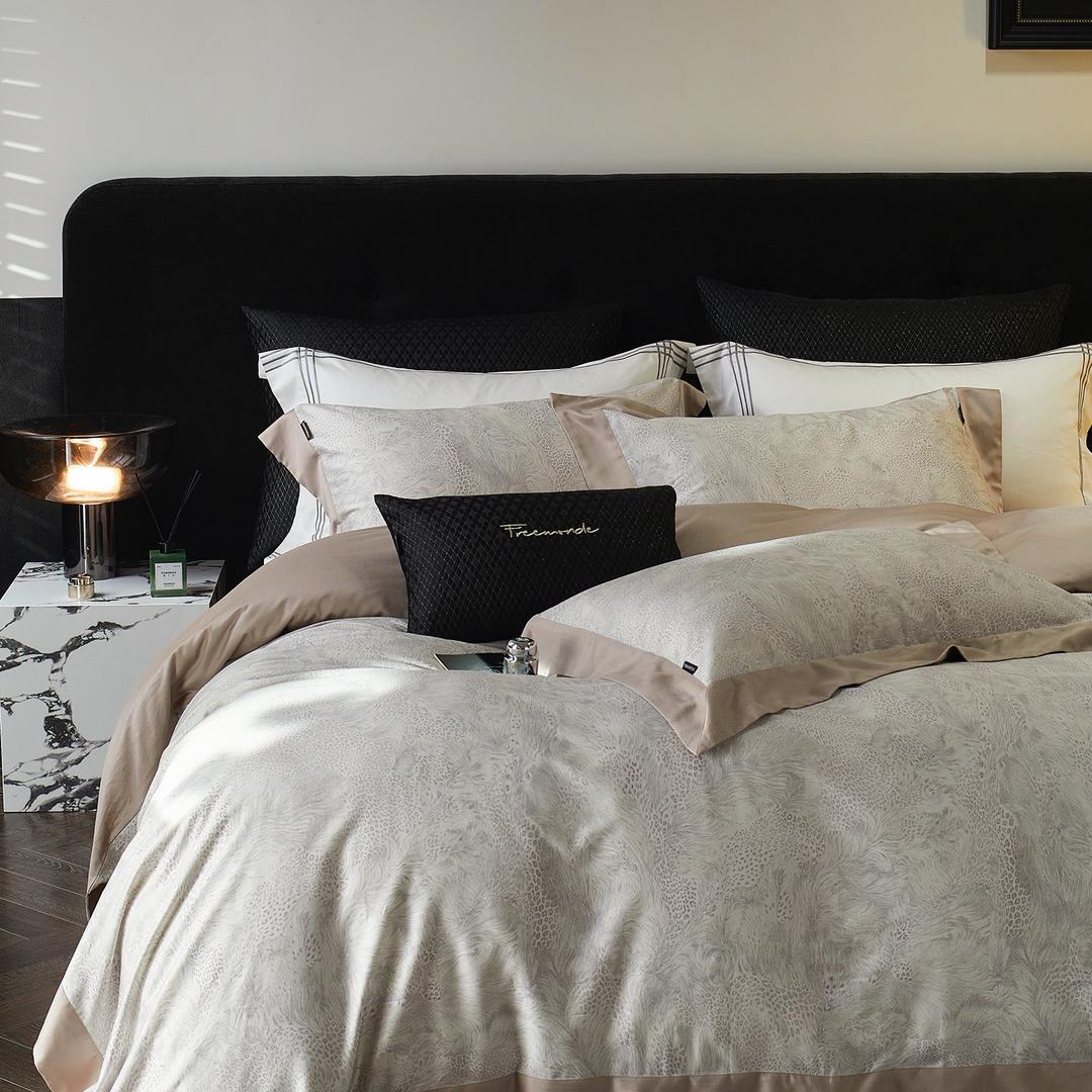 FREEMONDE комплект двуспальный Тенсель Леопард серый