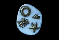 Силиконовый молд № 808 Морская тема