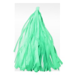Гирлянда Тассел (помпон кисточка), Мятный, 35 см, 12 листов
