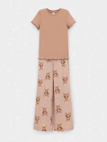 пижама  для девочки  К 1636/пралине,милые мишки