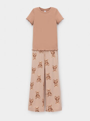 пижама  для девочки  К 1636/пралине,милые мишки