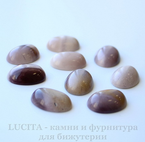Кабошон Яшма Мукаит (цвет - бледно-сливовый), 18х13х6 мм №8