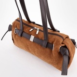 Сумка Саломея 2032 эко-замша миндаль