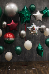 Сет гелиевых шаров Новогодняя звезда