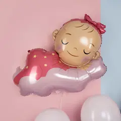 Фигура гелиевая Малышка Девочка на облаке