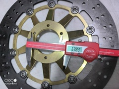 Диск тормозной передний золотой на Honda CBR XX Blackbird 1100 97-98