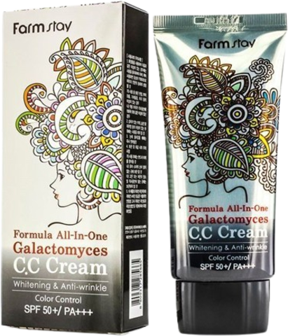 Farmstay Formula all-in-one Galactomyces CC Cream SPF50+/PA+++ Многофункциональный СС крем с галактомисисом SPF50+/PA+++ - 50 мл