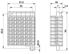 PTMC 1,5/48-2 /BU-Сотовая клемма