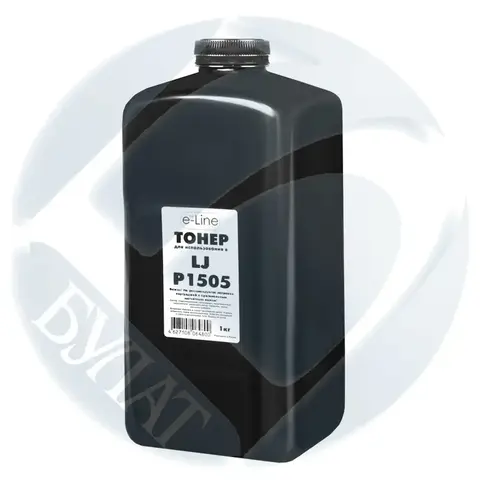 Тонер БУЛАТ HP LJ P1505 (Чёрный, банка 1 кг) для совместимого картриджа