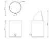 Decor Walther TE 50 0613650 Ведро 23.5xh32см, с педалью и крышкой, softclose, цвет: белый матовый