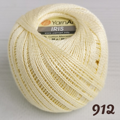 YARNART IRIS 912, Светлый желтый