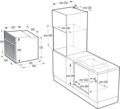 Встраиваемый духовой шкаф Gorenje BPS6737E14BG