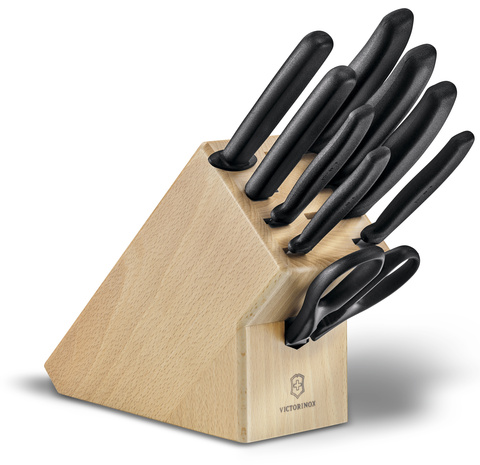 Набор ножей кухонных Victorinox Swiss Classic (6.7193.9) компл.:8шт scissors дерево/черный