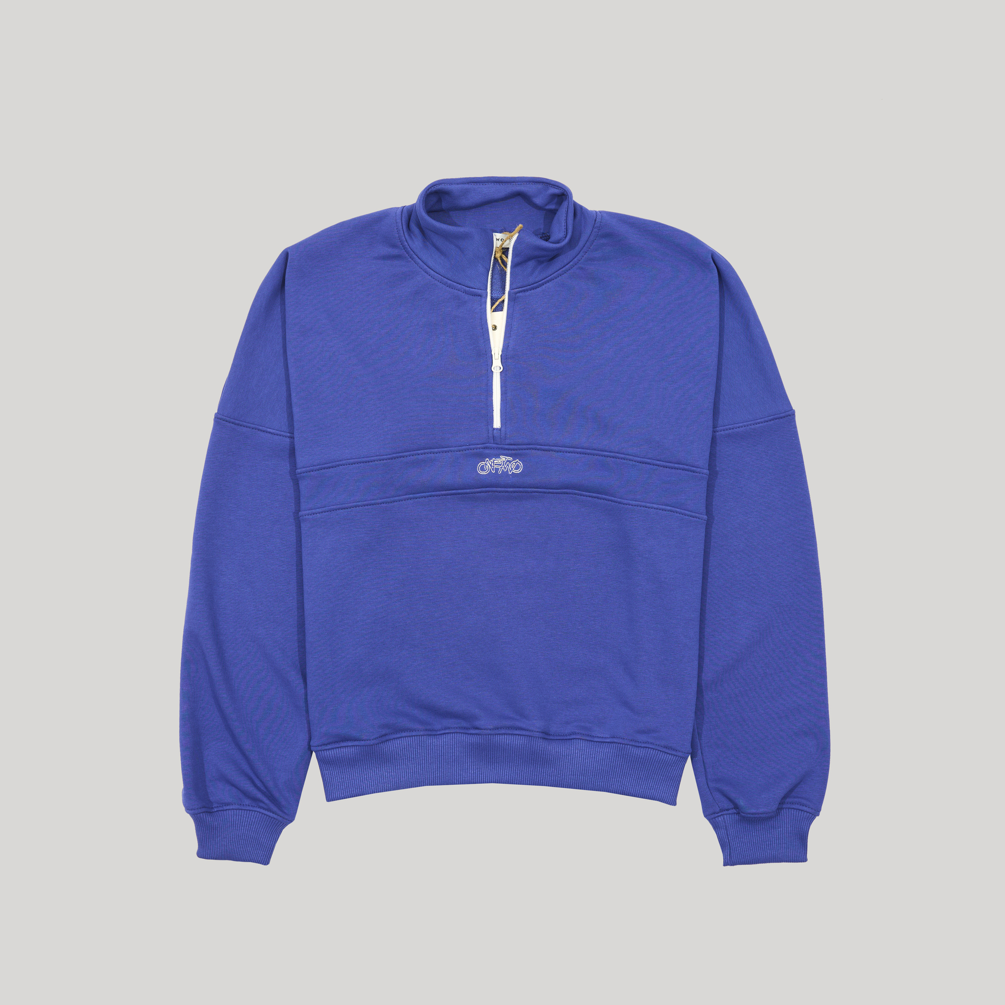Half-Zipped Sweatshirt Clematis Blue