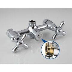 Смеситель для ванны, Frap, с кран-буксой, хром, F2225