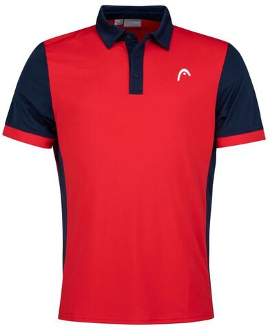 Теннисное поло Head Davies Polo Shirt M - red/dark blue