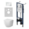Am.Pm IS90201.801900 Инсталляция с клав PrimeFit S, бел глянц, с подвес унит Like Aquaspin с сид м/лифт
