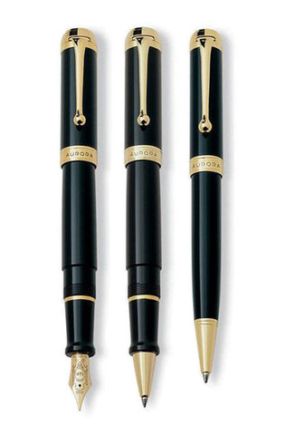 Ручка перьевая Aurora Talentum, Black GT, 1,2 mm (AU-D12-NS)