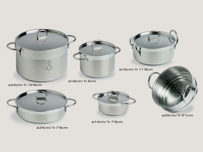 Batteria da cucina impilabile KITCHEN, 11 pc