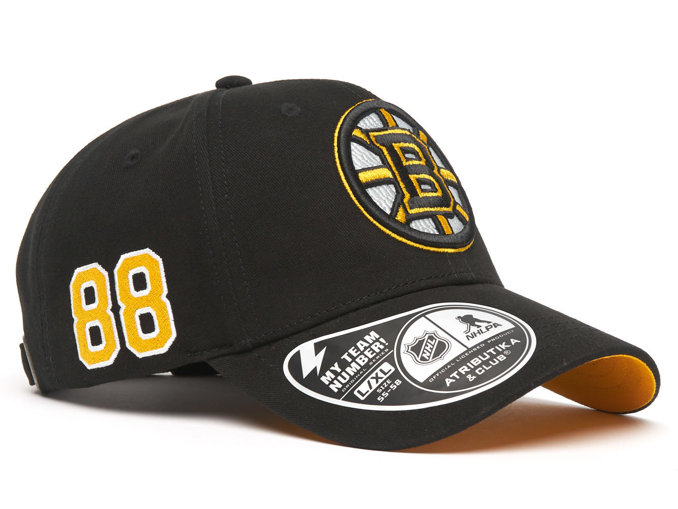 Бейсболка NHL Boston Bruins № 88