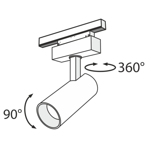 Трековый светильник Technical Focus LED  TR019-2-15W4K-B
