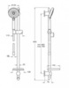 Vitra A45691EXP Master Slot 3F душевой сет 3 функции